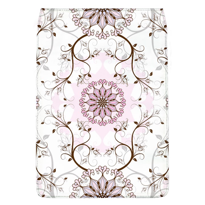 Floral Flora Flower Seamless Pattern Removable Flap Cover (L)