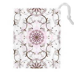 Floral Flora Flower Seamless Pattern Drawstring Pouch (4XL)