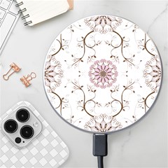 Floral Flora Flower Seamless Pattern Wireless Fast Charger(white) by Bedest