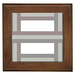 Minimal Mixed Abstract Lines Print Copia Framed Tile by dflcprintsclothing