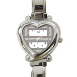 Minimal Mixed Abstract Lines Print Copia Heart Italian Charm Watch Front