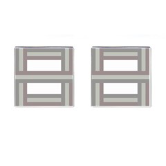 Minimal Mixed Abstract Lines Print Copia Cufflinks (square) by dflcprintsclothing