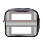 Minimal Mixed Abstract Lines Print Copia Mini Toiletries Bag (Two Sides) Front