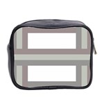 Minimal Mixed Abstract Lines Print Copia Mini Toiletries Bag (Two Sides) Back