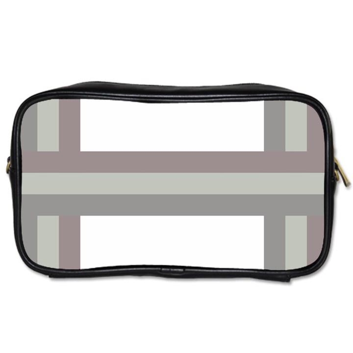 Minimal Mixed Abstract Lines Print Copia Toiletries Bag (Two Sides)