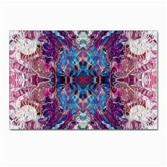 Abstract Symmetry Postcard 4 x 6  (pkg Of 10) by kaleidomarblingart