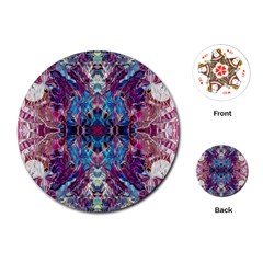 Abstract Symmetry Playing Cards Single Design (round)