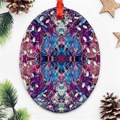 Abstract Symmetry Oval Filigree Ornament (two Sides)