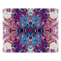 Abstract Symmetry Two Sides Premium Plush Fleece Blanket (large) by kaleidomarblingart