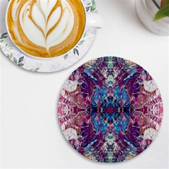 Abstract Symmetry Uv Print Round Tile Coaster by kaleidomarblingart