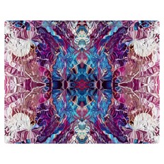 Abstract Symmetry Premium Plush Fleece Blanket (medium) by kaleidomarblingart