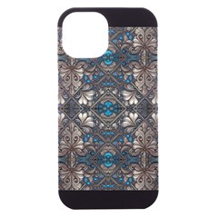 Ornate Baroque Floral Pattern Print Iphone 15 Black Uv Print Pc Hardshell Case by dflcprintsclothing