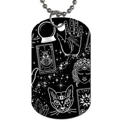 White Lines Woo Woo Dog Tag (two Sides) by angwithoutane