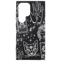 White Lines Woo Woo Samsung Galaxy S24 Ultra 6 9 Inch Black Tpu Uv Case by angwithoutane