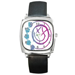 Blink 182 Logo Square Metal Watch by avitendut