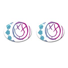 Blink 182 Logo Cufflinks (oval) by avitendut