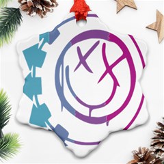 Blink 182 Logo Snowflake Ornament (two Sides)