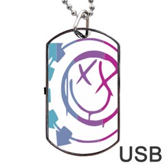 Blink 182 Logo Dog Tag Usb Flash (two Sides) by avitendut