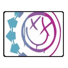 Blink 182 Logo Two Sides Fleece Blanket (small) by avitendut