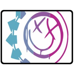 Blink 182 Logo Two Sides Fleece Blanket (large) by avitendut