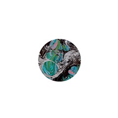 Marbling Mono Blend  1  Mini Magnets by kaleidomarblingart