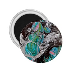 Marbling Mono Blend  2 25  Magnets by kaleidomarblingart