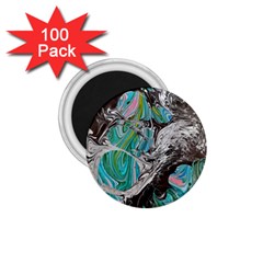 Marbling Mono Blend  1 75  Magnets (100 Pack)  by kaleidomarblingart