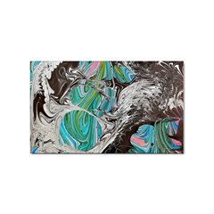 Marbling Mono Blend  Sticker Rectangular (10 Pack) by kaleidomarblingart