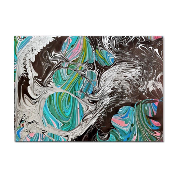 Marbling Mono Blend  Sticker A4 (10 pack)