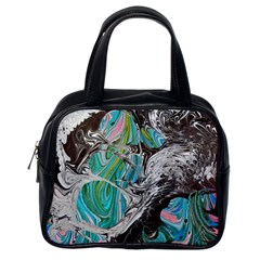 Marbling Mono Blend  Classic Handbag (one Side) by kaleidomarblingart