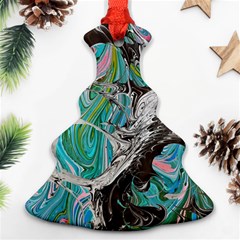 Marbling Mono Blend  Ornament (christmas Tree) 