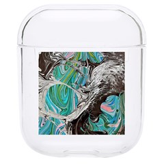 Marbling Mono Blend  Hard Pc Airpods 1/2 Case by kaleidomarblingart