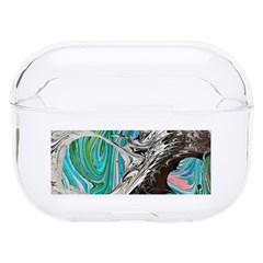 Marbling Mono Blend  Hard Pc Airpods Pro Case by kaleidomarblingart