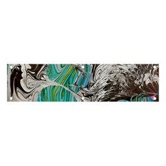 Marbling Mono Blend  Banner And Sign 4  X 1  by kaleidomarblingart