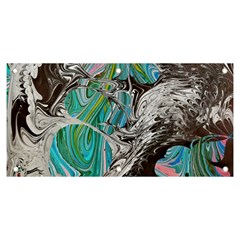 Marbling Mono Blend  Banner And Sign 6  X 3  by kaleidomarblingart