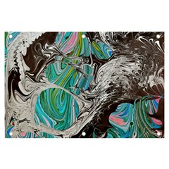 Marbling Mono Blend  Banner And Sign 6  X 4  by kaleidomarblingart