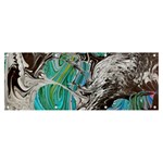 Marbling Mono Blend  Banner and Sign 8  x 3  Front