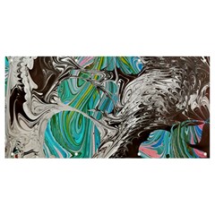 Marbling Mono Blend  Banner And Sign 8  X 4  by kaleidomarblingart