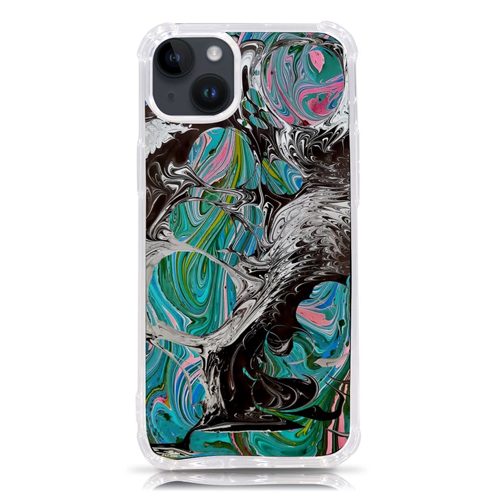 Marbling Mono Blend  iPhone 14 Plus TPU UV Print Case