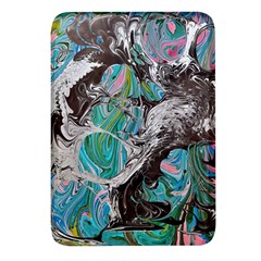 Marbling Mono Blend  Rectangular Glass Fridge Magnet (4 Pack) by kaleidomarblingart