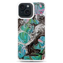 Marbling Mono Blend  Iphone 15 Plus Tpu Uv Print Case by kaleidomarblingart