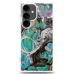 Marbling Mono Blend  Samsung Galaxy S24 Plus 6 7 Inch Tpu Uv Case by kaleidomarblingart