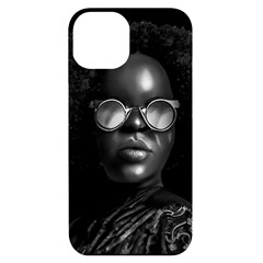 Cool Afro Beauty Portrait Illustration (ai+human) Iphone 14 Black Uv Print Case by dflcprintsclothing