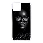 Cool Afro Beauty Portrait Illustration (AI+Human) iPhone 13 TPU UV Print Case Front