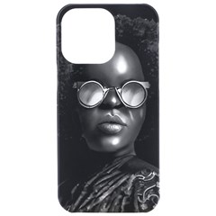 Cool Afro Beauty Portrait Illustration (ai+human) Iphone 15 Pro Max Black Uv Print Pc Hardshell Case by dflcprintsclothing