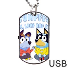 Bluey Dog Tag Usb Flash (one Side) by avitendut