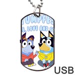 bluey Dog Tag USB Flash (One Side) Front