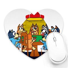 Bluey Heart Mousepad by avitendut