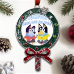 bluey Metal X Mas Lollipop with Crystal Ornament Front