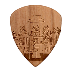 Bluey Wood Guitar Pick (set Of 10) by avitendut